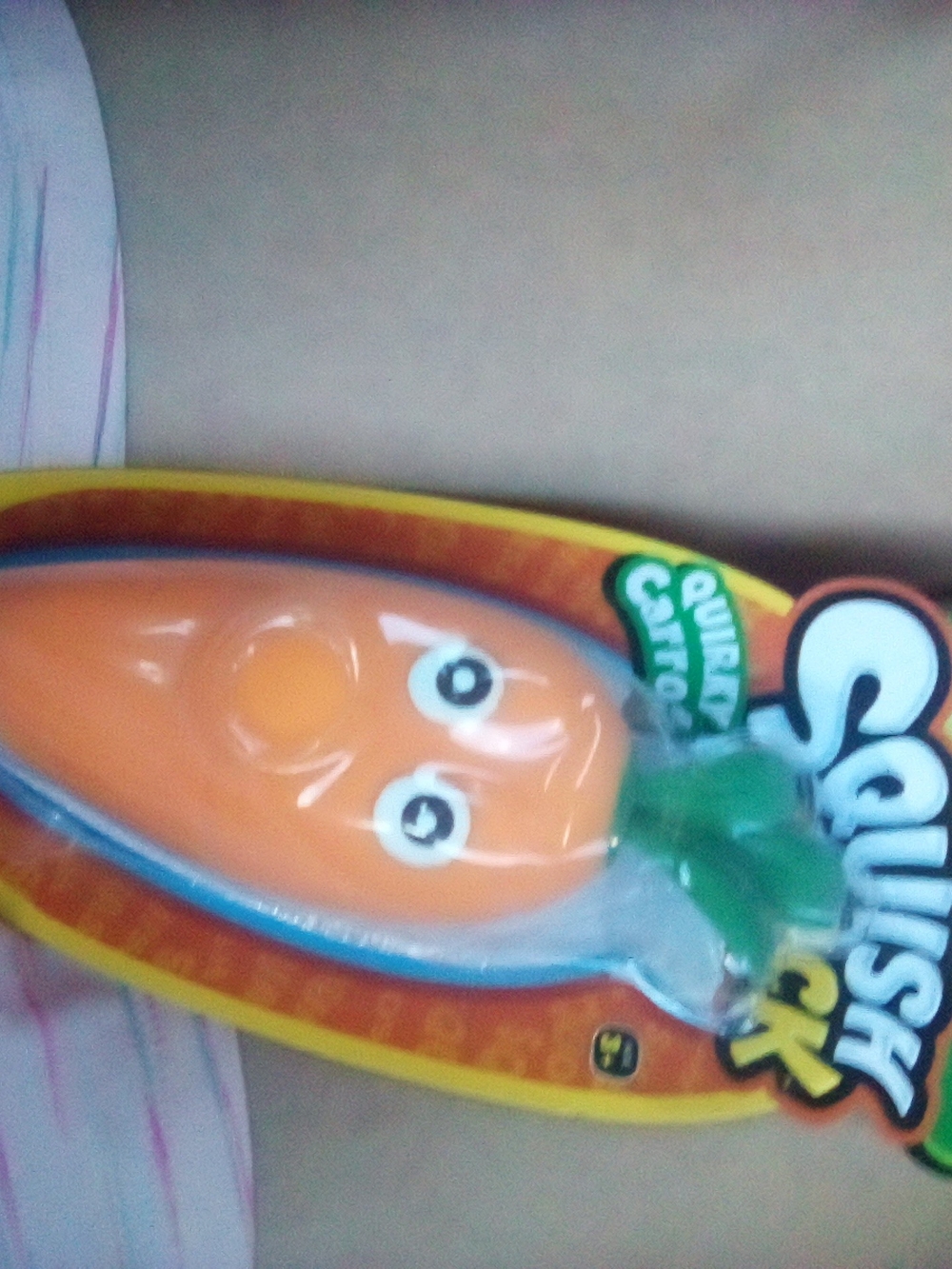Orange Carrot Squishy Sand Filled Jaru